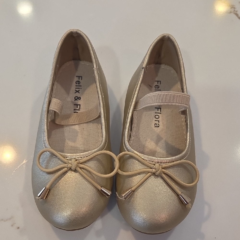 Gold Toddler Ballet Flats
